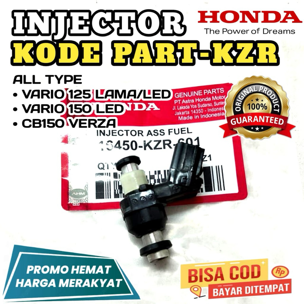 INJECTOR KZR,ORI HONDA,INJECTOR VARIO 125 OLD,VARIO 125 LED,INJECTOR VARIO 150 LED,INJECTOR CBR150 V
