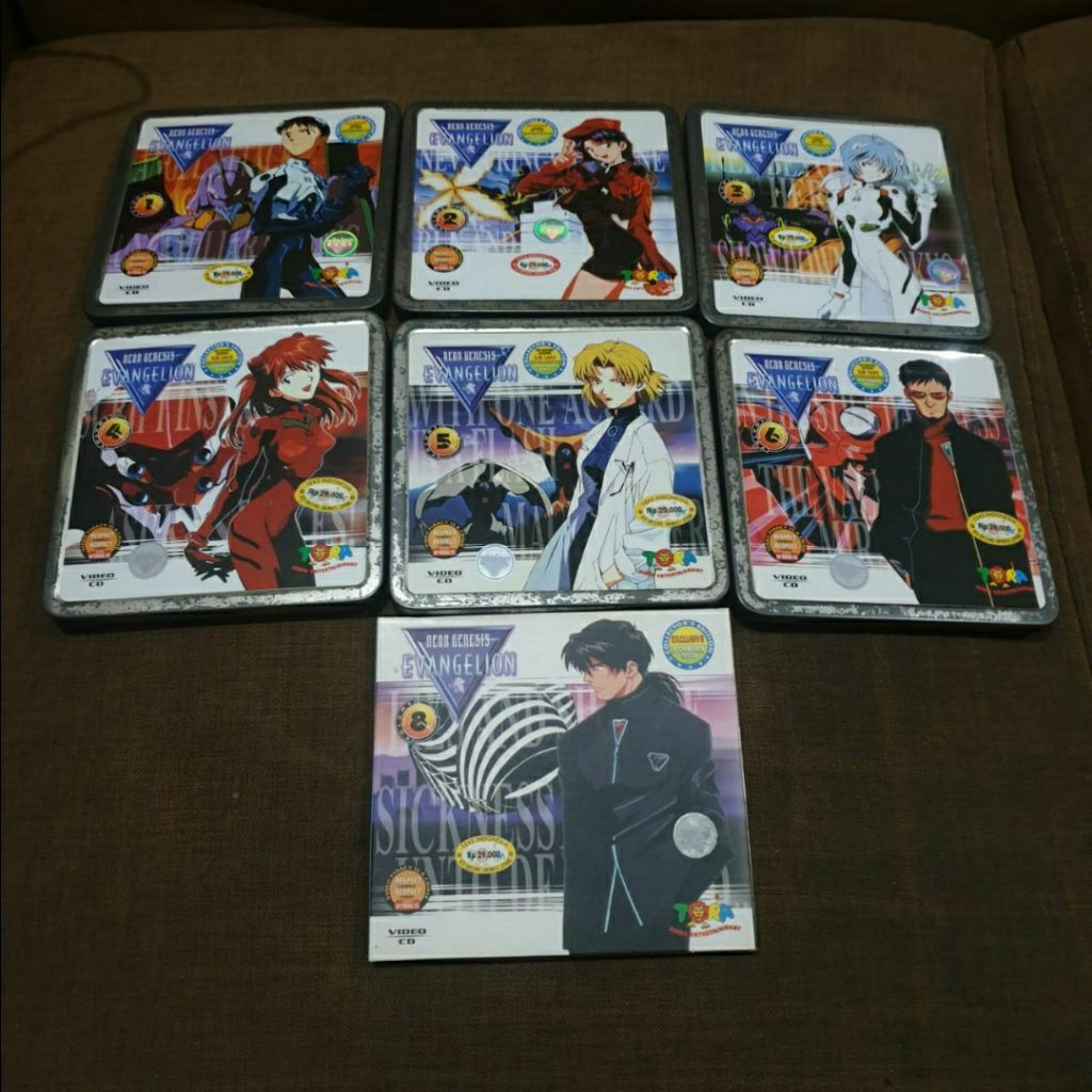 VCD Original Anime Neon Genesis Evangelion SET Terbitan Indonesia