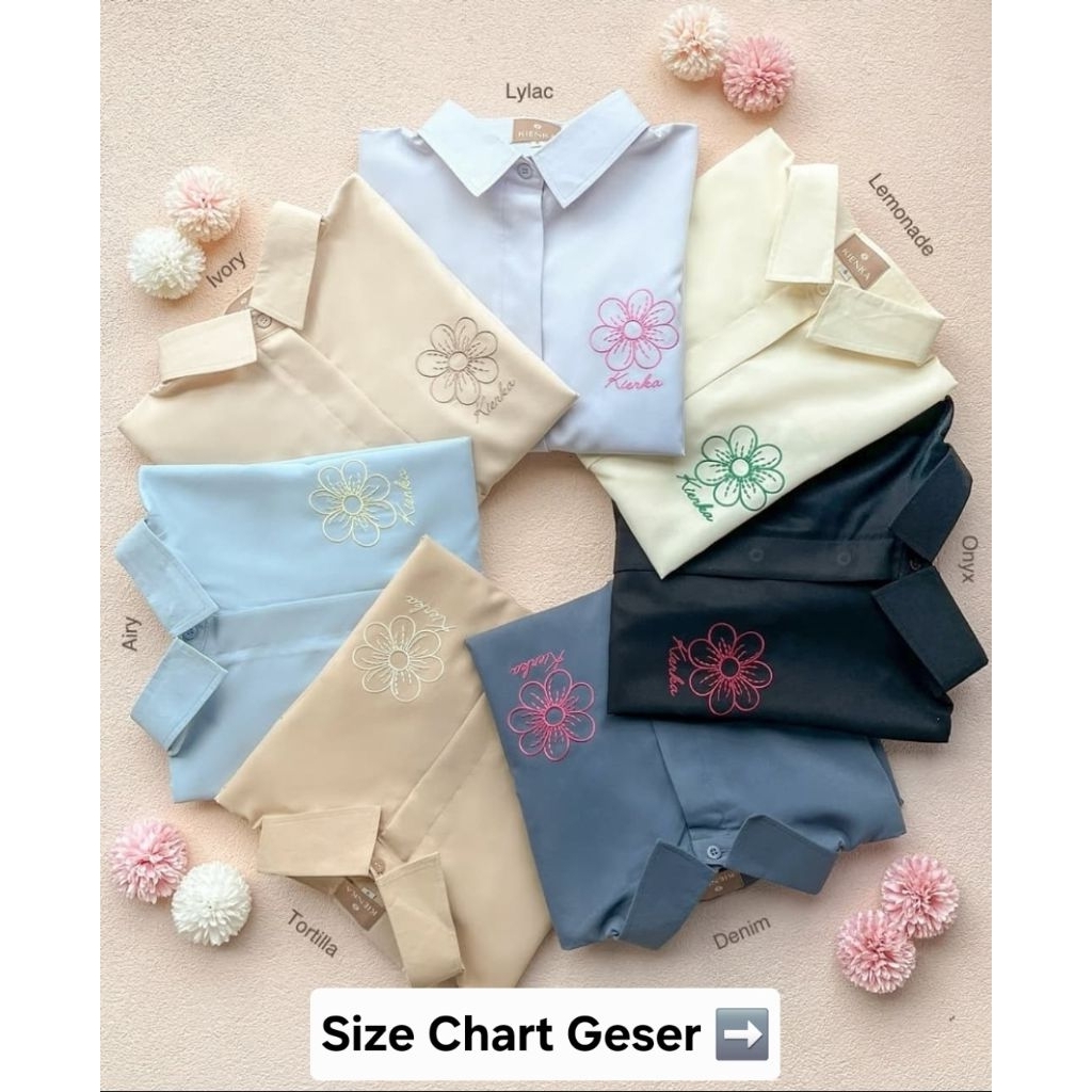 MIKA DAILY SHIRT BLOUSE TUNIK KIENKA OFFICIAL