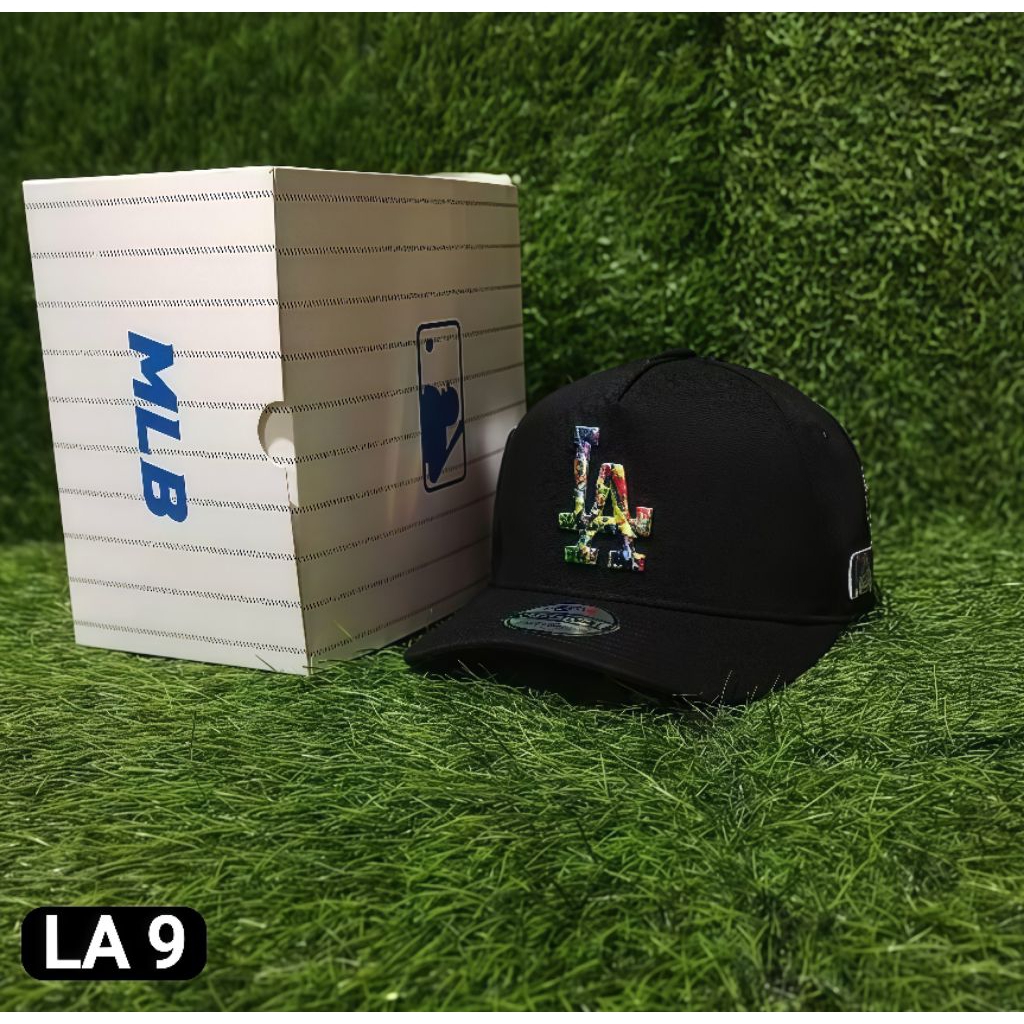 REKOMENDASI Topi Original LA Topi Unisex Topi Bisbol/Basket Bahan Katun Bordir Timbul Tebel 3D