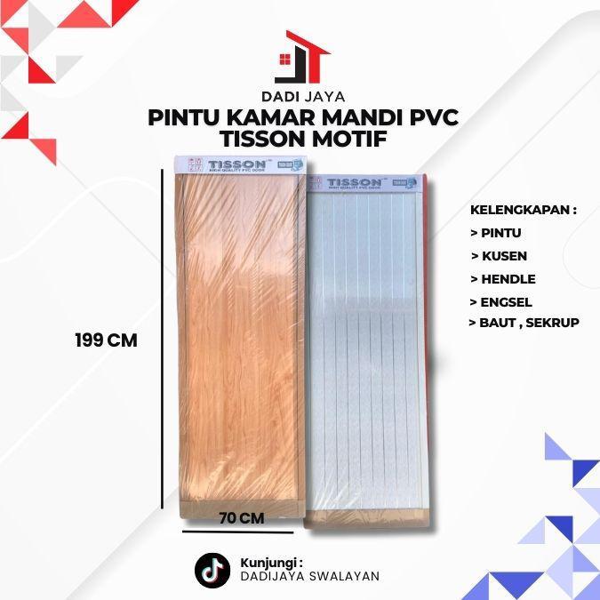 PINTU KAMAR MANDI TISSON PVC MOTIF pintu kamar mandi murah motif