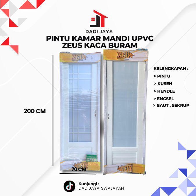 PINTU UPVC ZEUS KACA BURAM pintu kamar mandi kaca buram murah