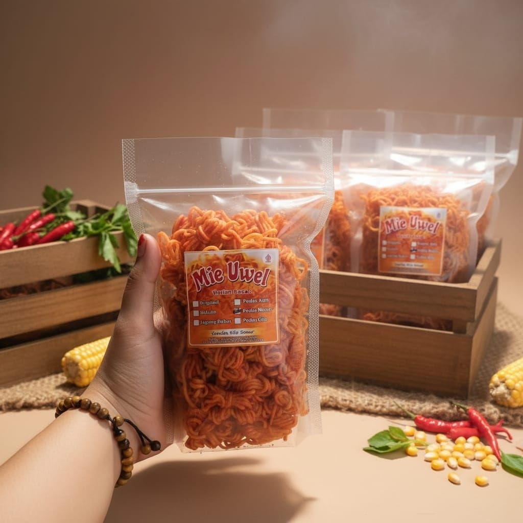 mie gulung kriyuk viral