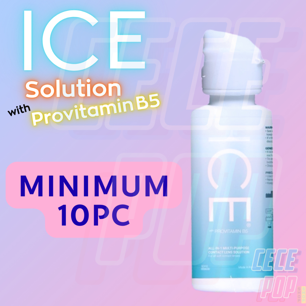 (Min. 10pc) ICE All In 1 with Pro Vitamin B5 60ml || Cairan Softlens || Cairan Pembersih Softlens