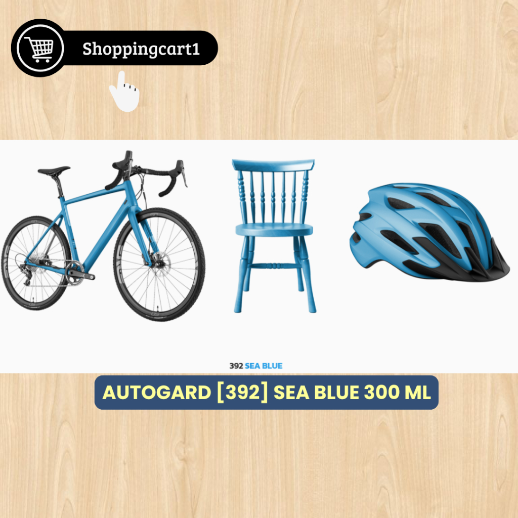 AutoGard - Sea Blue AG-392 300ml Cat Semprot Akrilik Biru Laut Mobil Motor Helm Sepeda Perabotan Rum