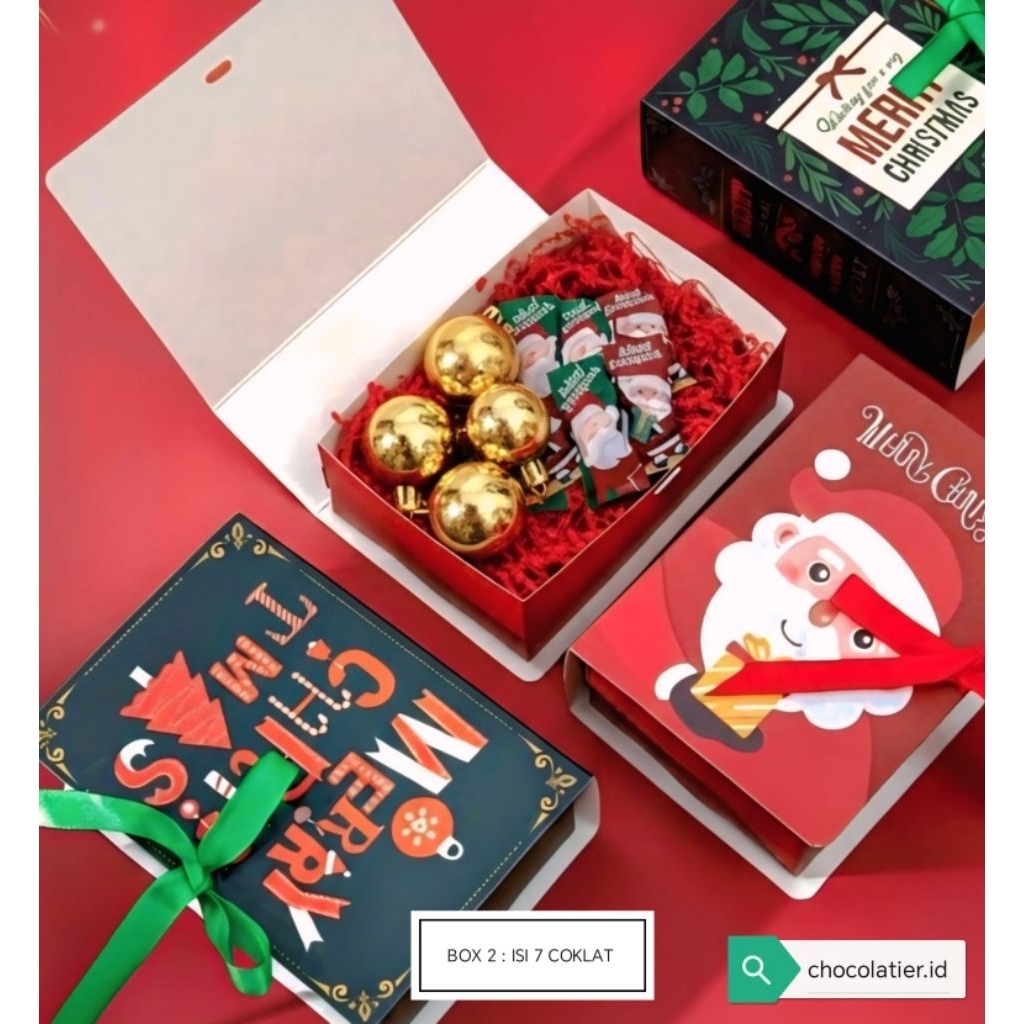 HAMPERS COKLAT NATAL MINI ENAK UNIK DAN MENARIK/CHRISTMAS HAMPERS/COKLAT HADIAH NATAL PREMIUM COKLAT