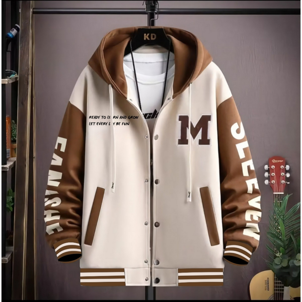 Jaket Hoodie Varsity Anak Laki laki Cowok 1-12 Tahun Import Keren Distro Custom Sablon Inisial Nama