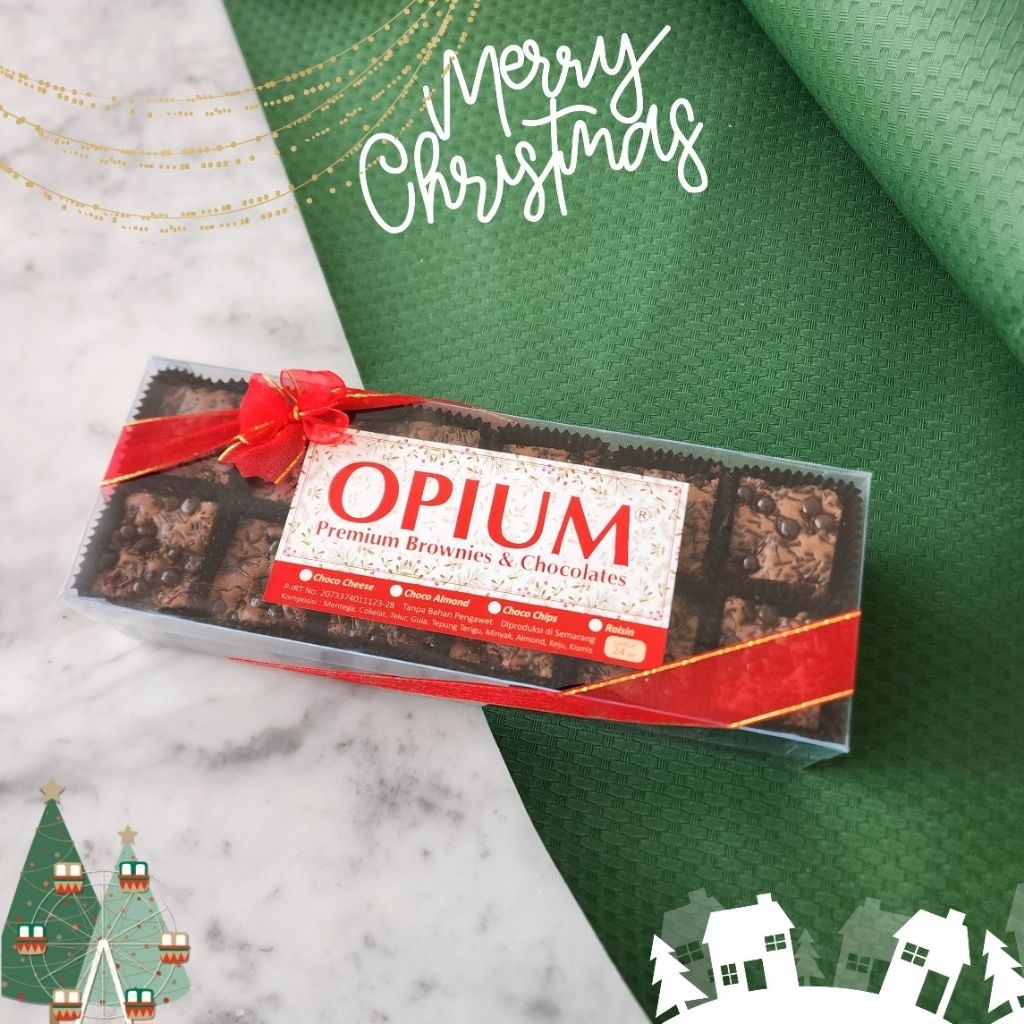 Brownies Oven Choco Chips / Oleh-oleh Semarang / OPIUM Premium Brownies