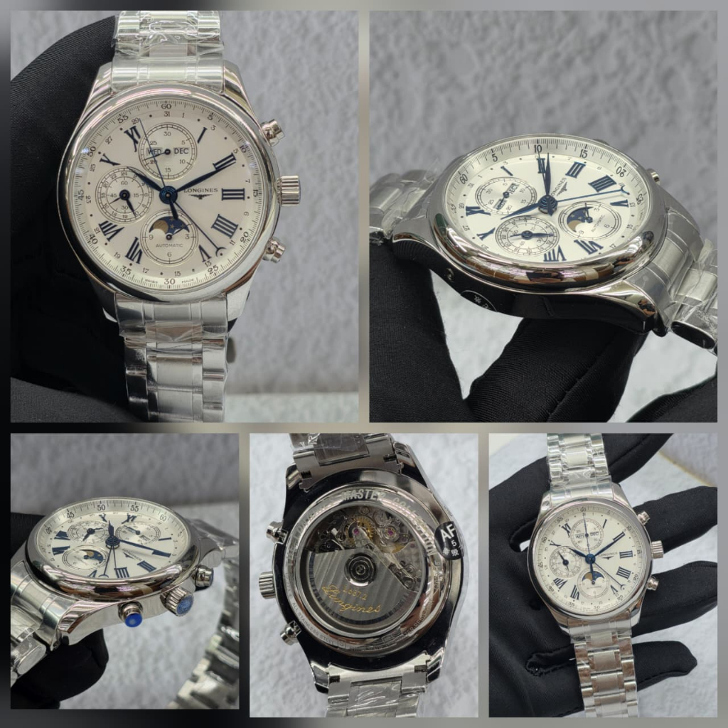 lcLongines Master Swiss ARF Automatic Movement 42mm Strap Stainless Clone Quality