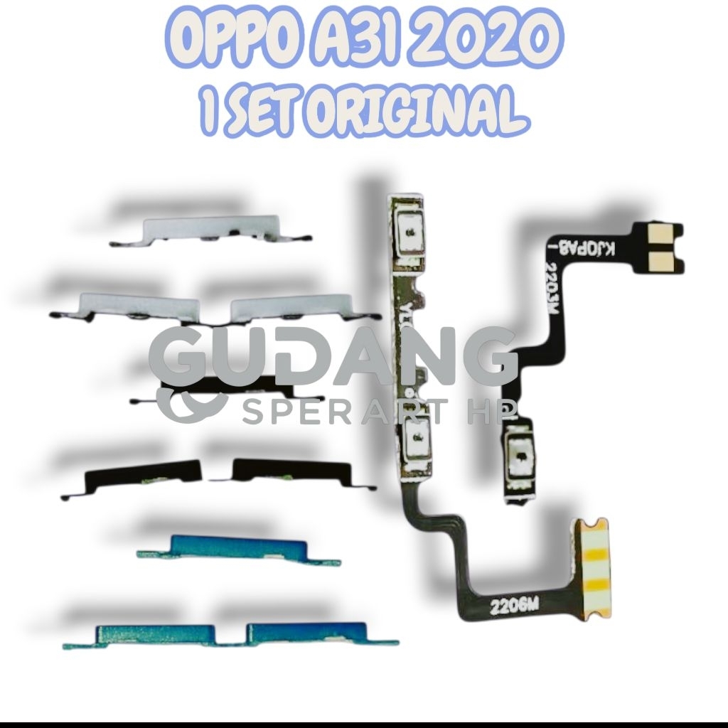 HP OPPO A31 2020 TOMBOL ON OFF VOLUME + FLEXIBLE ON OFF VOLUME ORIGINAL