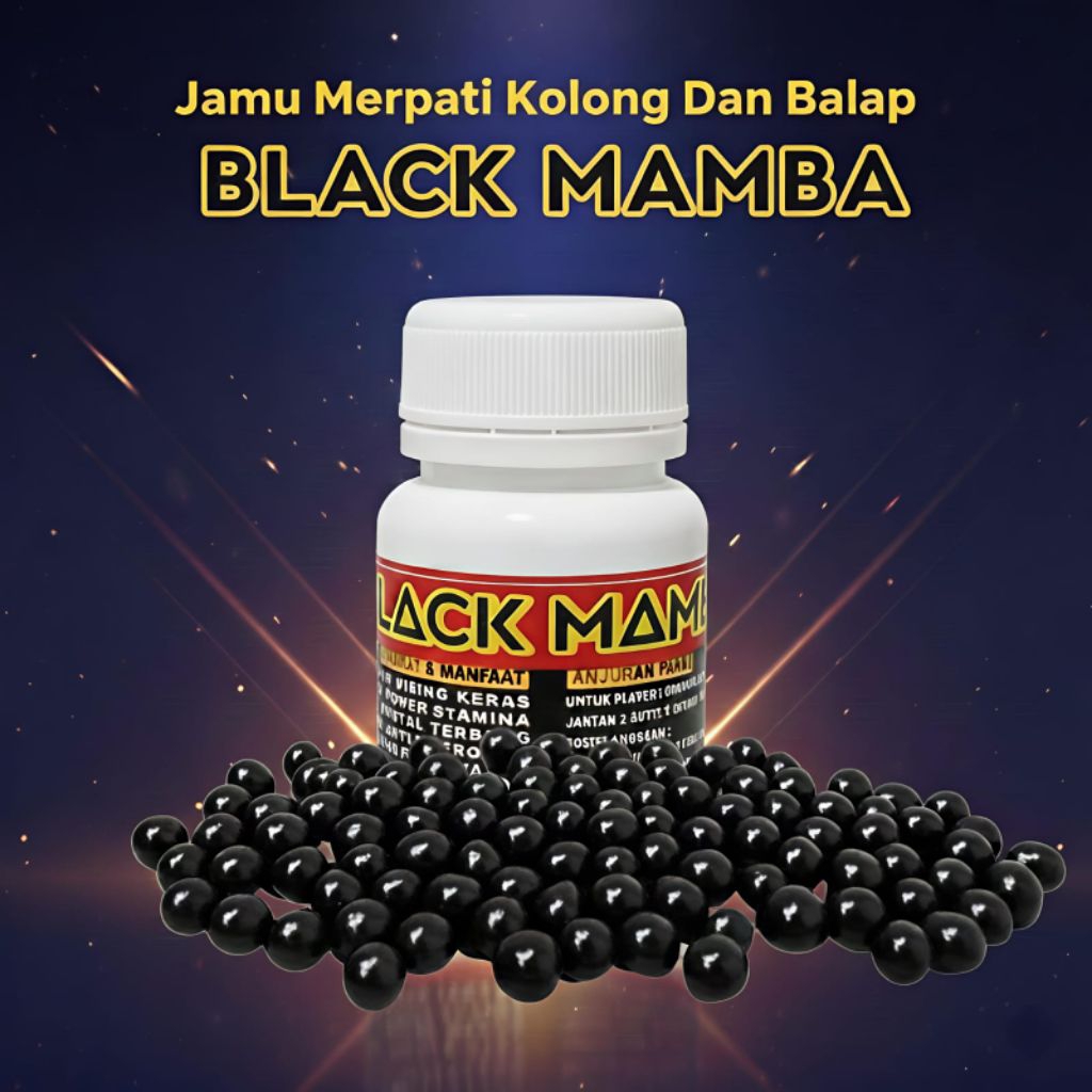Jamu Merpati BLACK MAMBA IDEAL PILLS isi 100 Butir Herbal merpati kolong balap tomprang rumahan pos