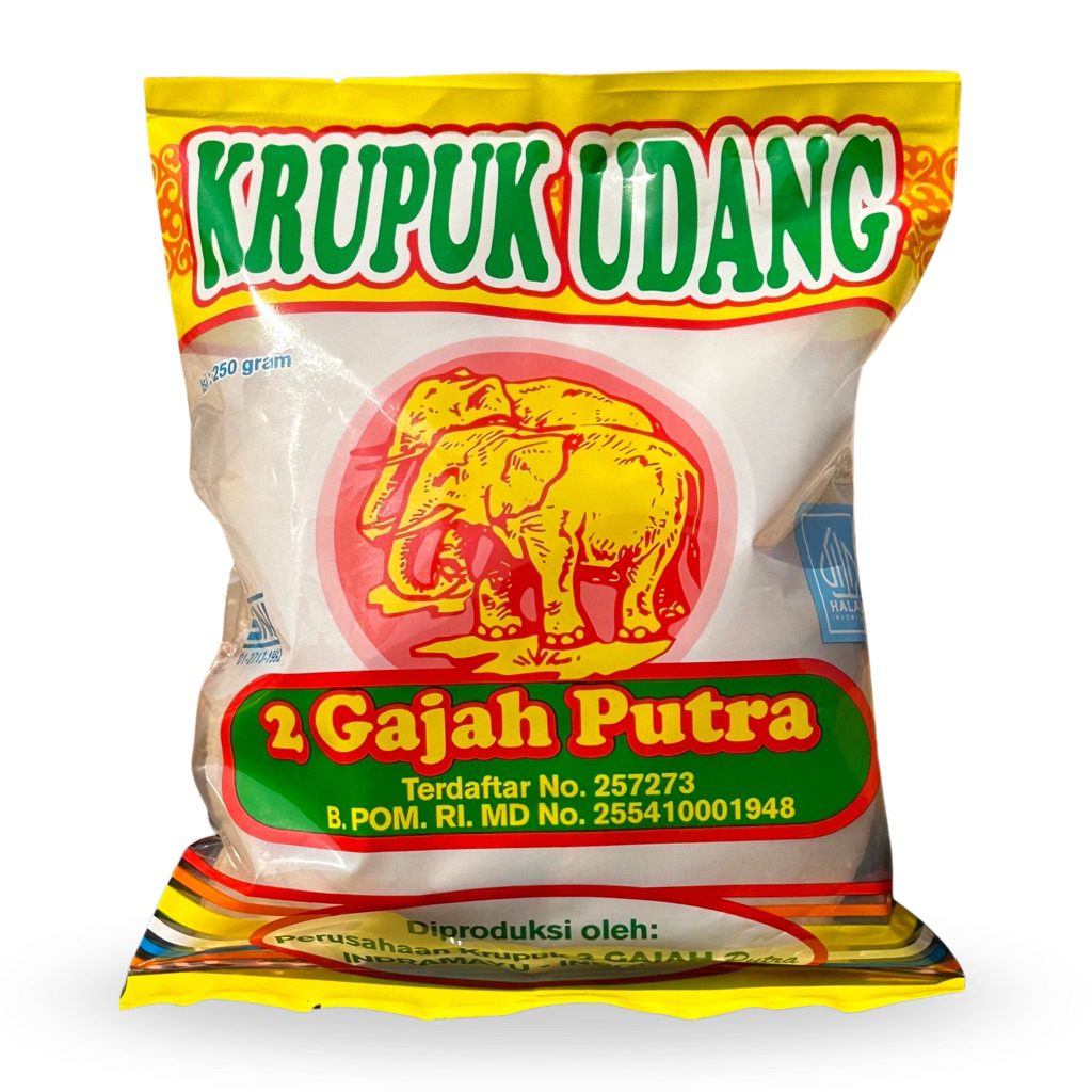 Kerupuk Udang 2 Gajah Putra - 250g - Kancing