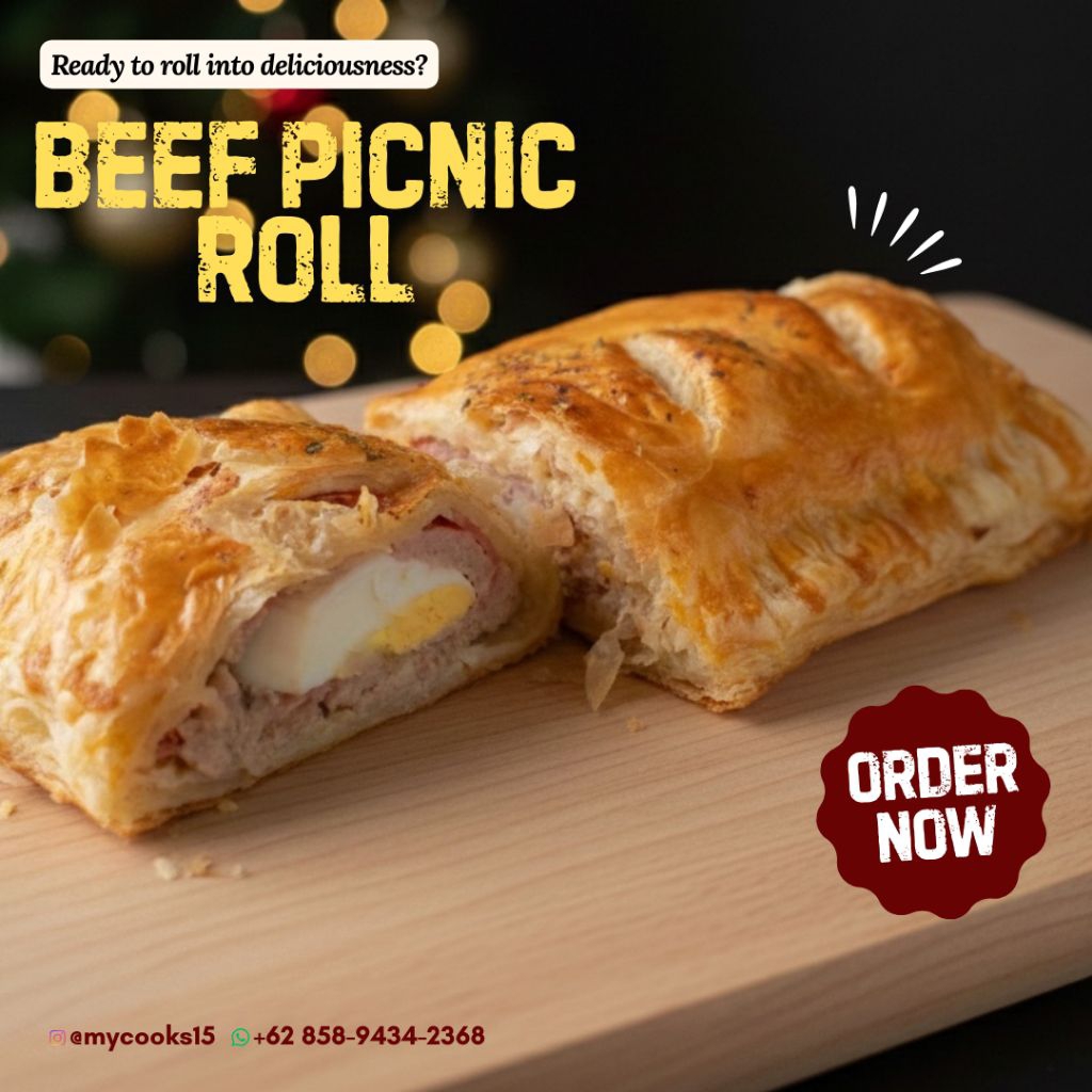 Beef Picnic Roll size 22x10cm