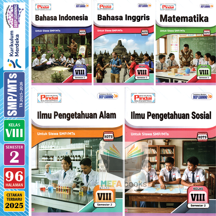 LKS Pindai SMP MTs Kelas 8 Semester 1 & 2 Kurikulum Merdeka CV Arya Duta