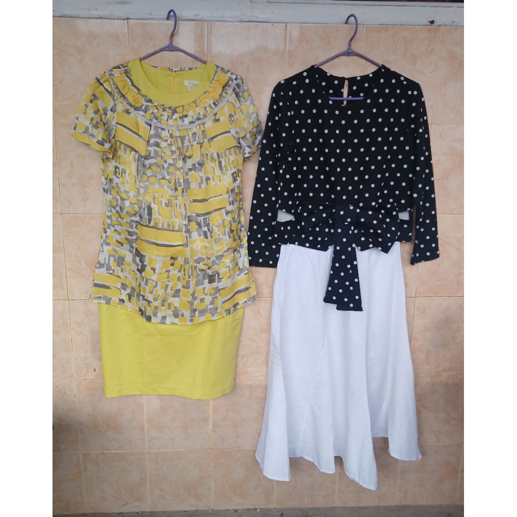 One Set Blouse & Rok / Set Rok / Baju Setelan Rok Preloved