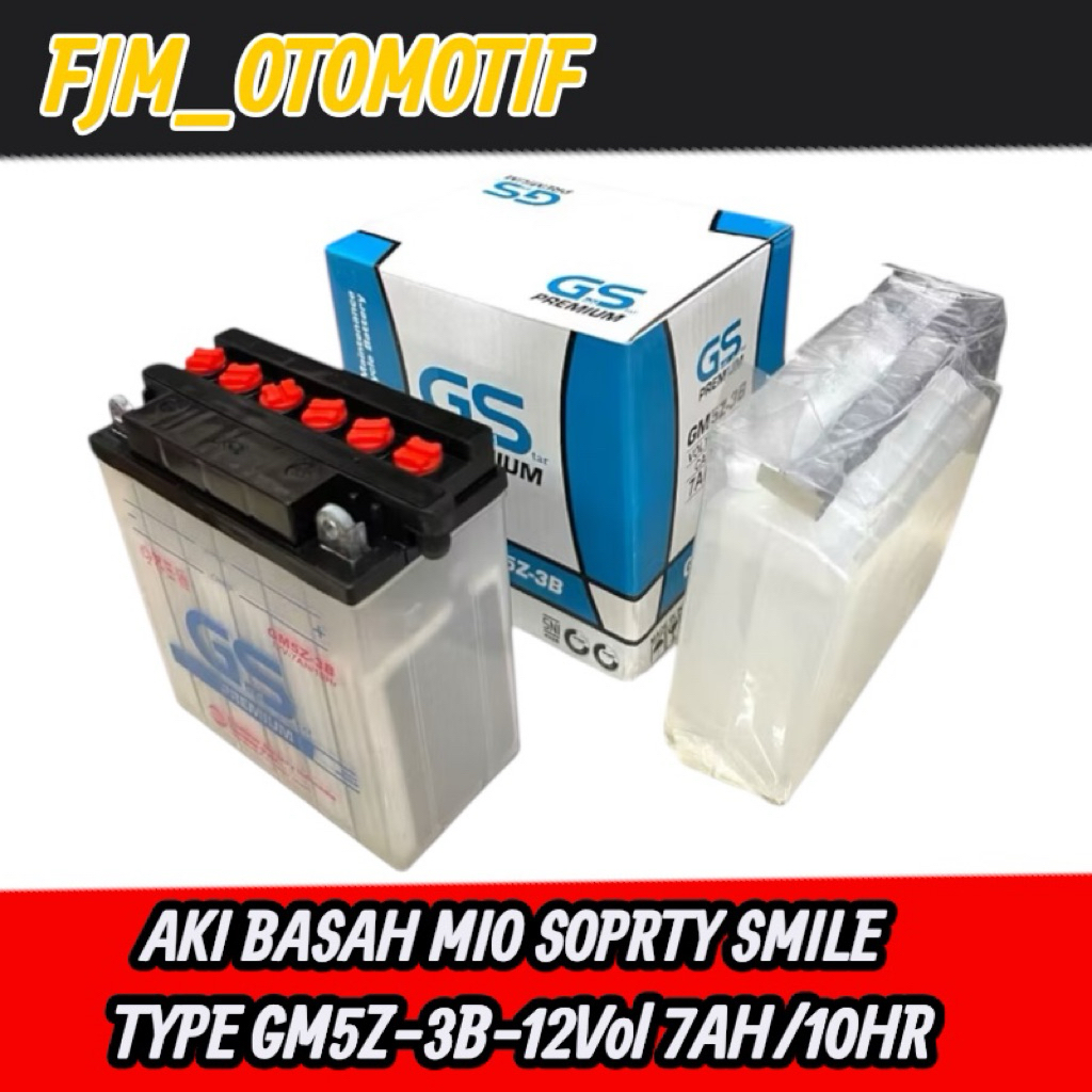 Aki Basah GS Premium Jupiter Mx Old Jupiter Z Burhan Vega ZR Vega R New Crypton Vega R GM5Z-3B-12Vol