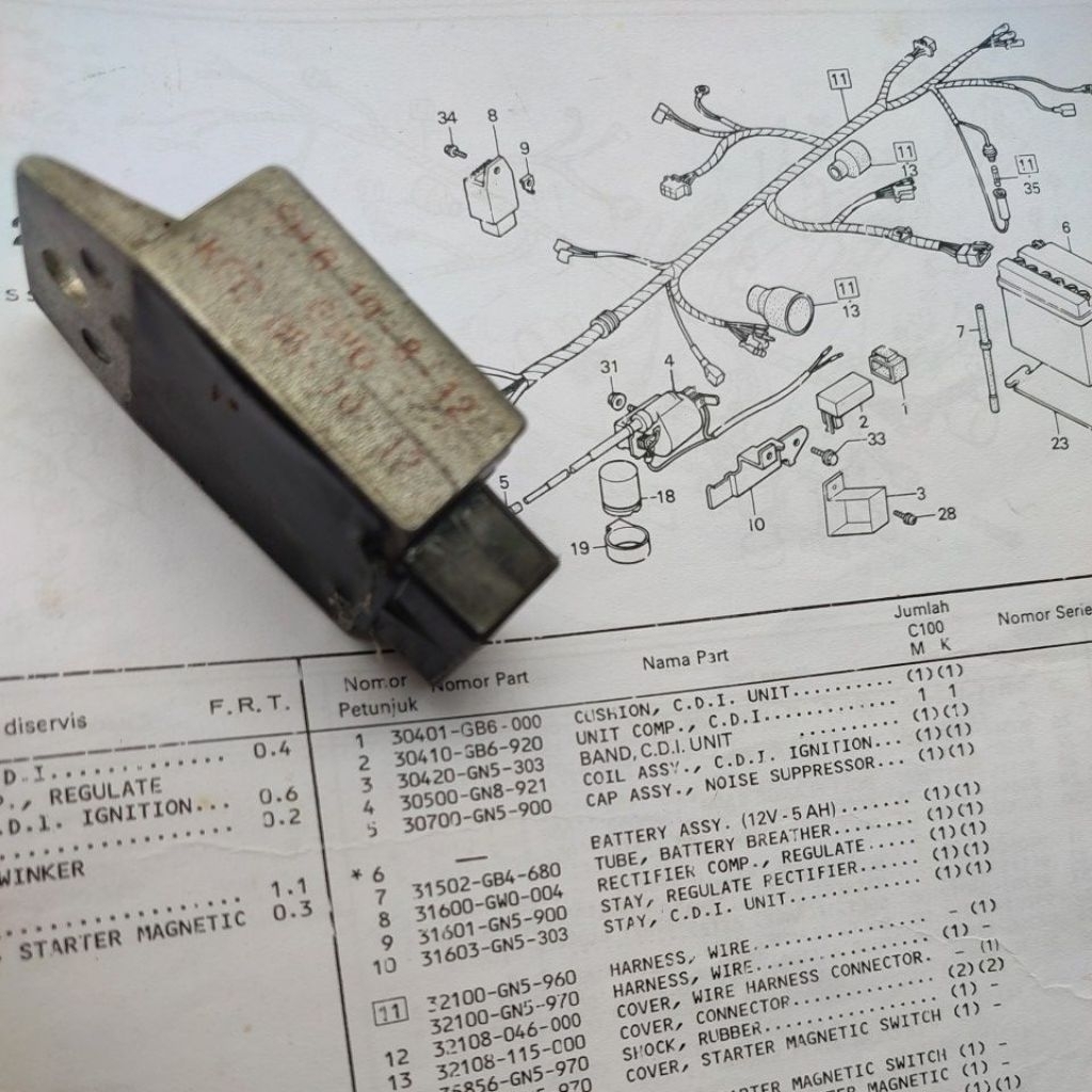 KIPROK REGULATOR HONDA PRIMA STAR ASTREA ORIGINAL COPOTAN
