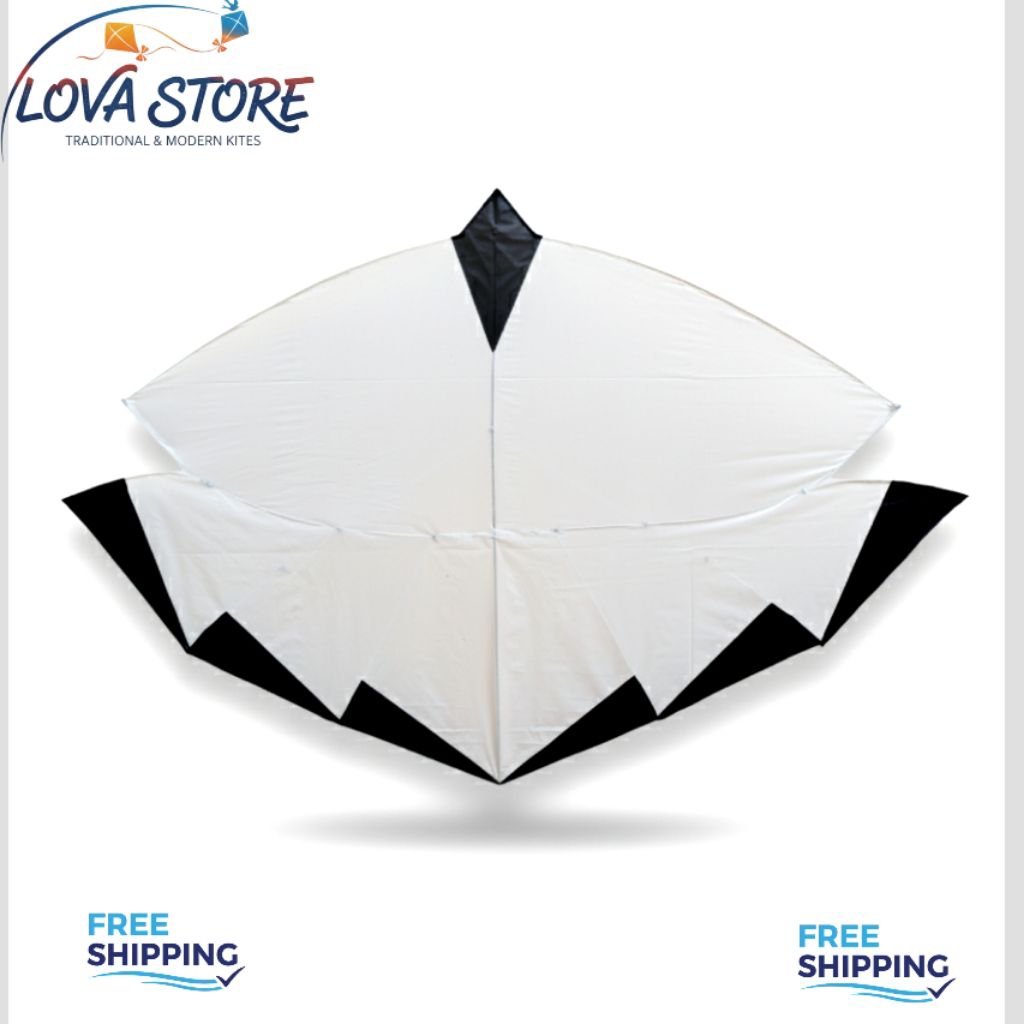 Layangan Papiran Fiber Mudah Terbang, Ukuran Besar, Layang Layang Papiran