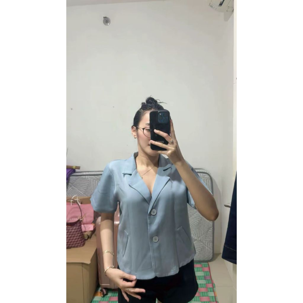 preloved blazer wanita lengan pendek