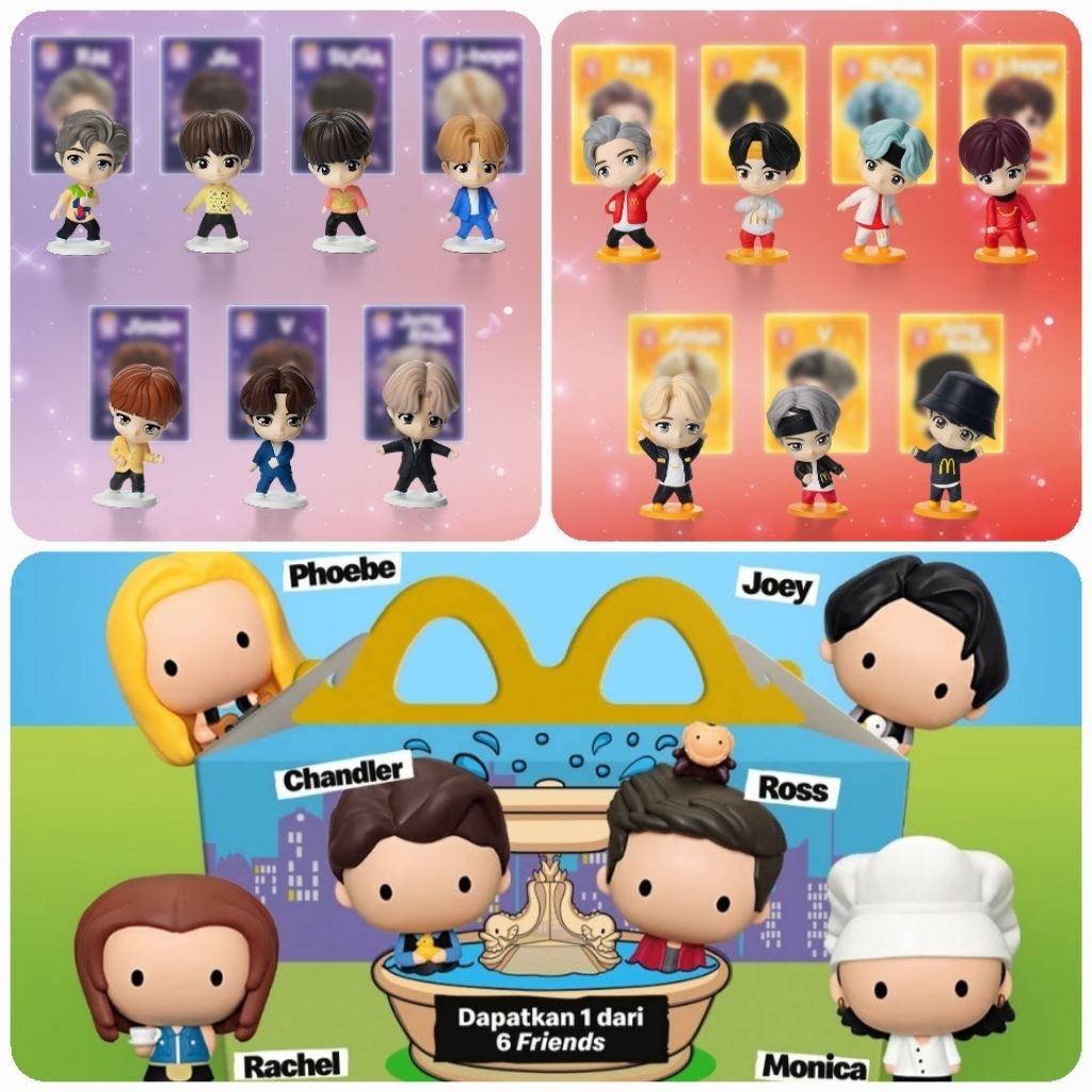 Mainan Anak Happy Meal Friends McD McDonalds Mc Donald McDonald's X BTS Tiny Tan Figure Figur Figuri