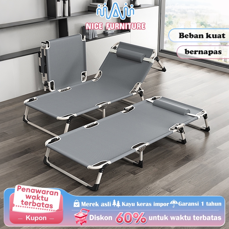 Folding Bed Kasur Portable Ranjang Lipat Folding Bed Sofa Santai Outdoor Indoor Bisa Dilipat