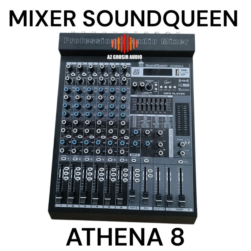 mixer soundqueen Athena 8 Chanel mixer soundqueen 8 chanel