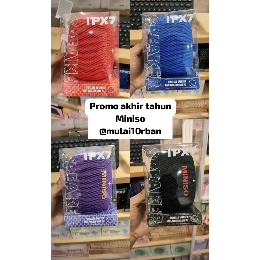 miniso wireless speaker ipx7 bluetooth