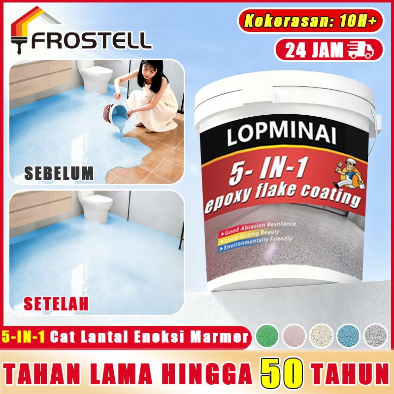 Cat epoxy lantai motif marmer Pasir epoxy lantai Tahan air gores Anti selip Untuk dalam ruangan Cat 