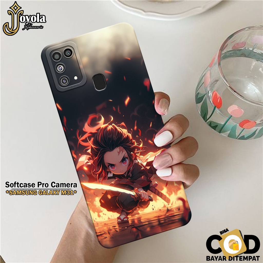 JOYOLA Case Samsung Galaxy M31 - Fashion Case Anime - Softcase Samsung Galaxy M31 - Pro Camera - Cas
