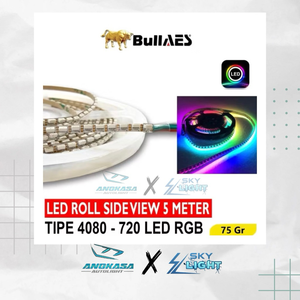 LED SIDE VIEW ROLL 4mm RGB 4080 4020 Matrix Bullaes/ Led Side View/ Led Roll Bullaes 5 Volt/ Led str
