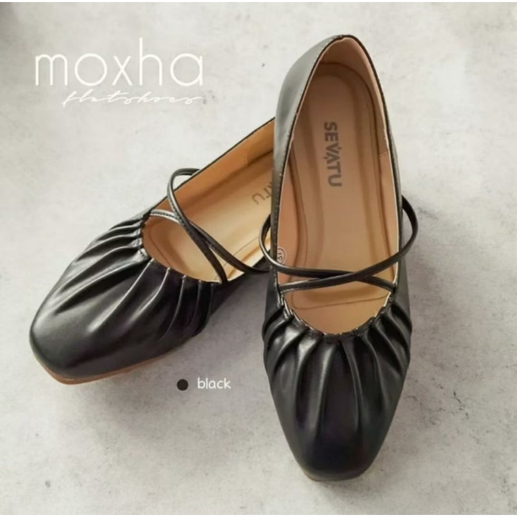 preloved sepatu/moxha flatshoes by sevatu