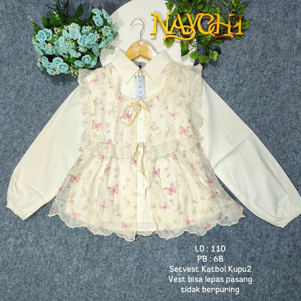 New Atasan wanita katbol Katbor VNS premium /Atasan Katun bolong vns /Blouse Katbor VNS Premium/Keme