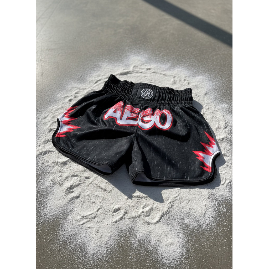AEGO BLACK Celana muaythai kick boxing