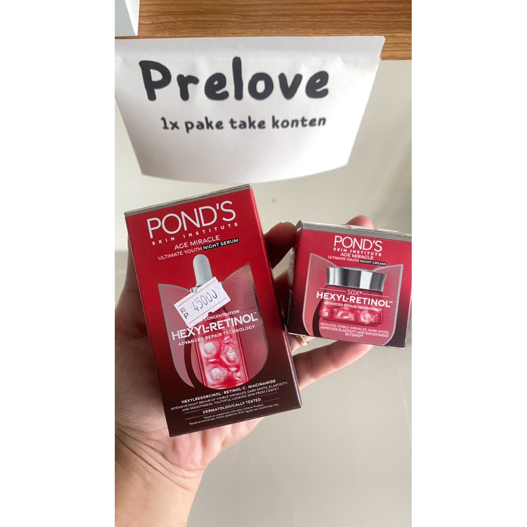 PRELOVE PONDS NIGHT CREAM + SERUM