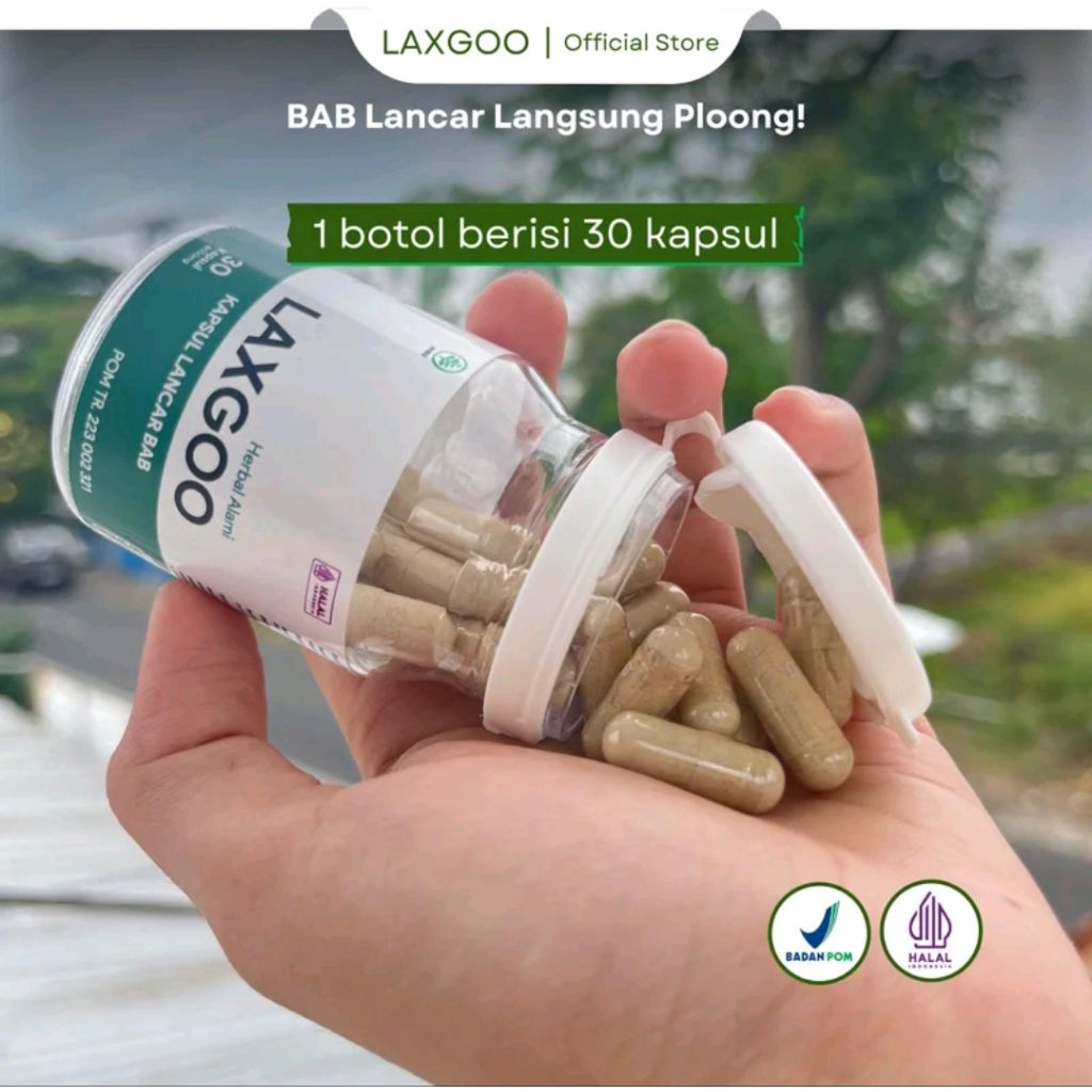 NEW Laxgoo Suplemen Kesehatan Membantu Melancarkan BAB, Metabolisme Tubuh & Perut Buncit (BPOM & HAL