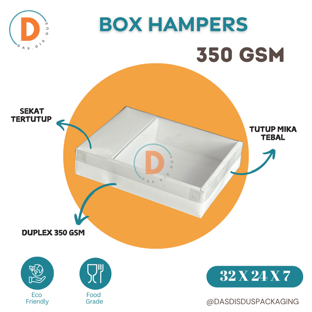 Box Hampers 32 x 24 x 7 / Box nasi/ Dus Nasi Sekat Buah Sekat Air / Box Katering Nikahan Seserahan