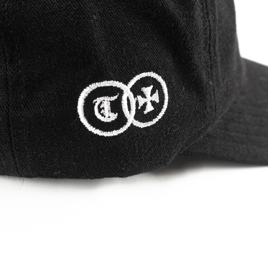 [Free Box] Troy Company Baseball Polo Cap Black Rodeo - Topi Polo Baseball Hitam BC 3461