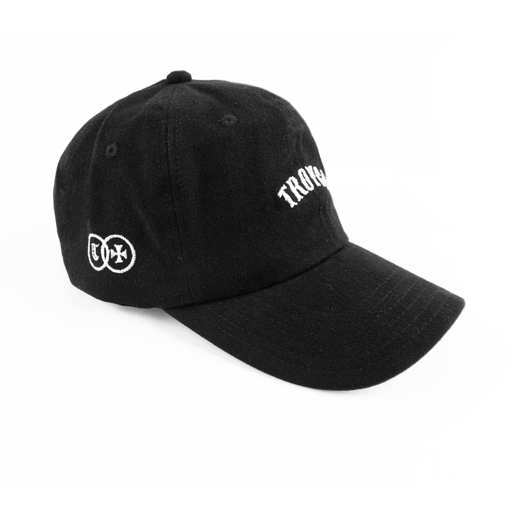 [Free Box] Troy Company Baseball Polo Cap Black Rodeo - Topi Polo Baseball Hitam BC 3461
