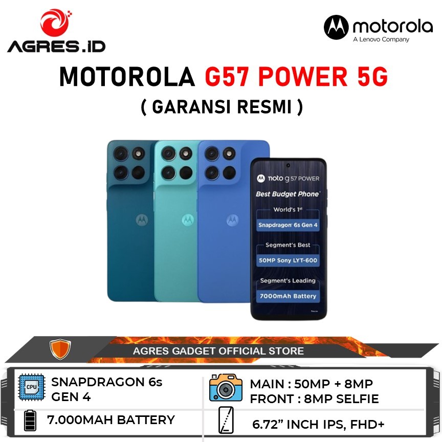 Motorola G57 Power 5G 8GB/256GB Garansi Resmi Motorola Indonesia