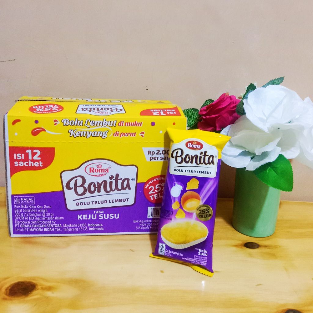 Bonita Bolu lembut rasa keju susu