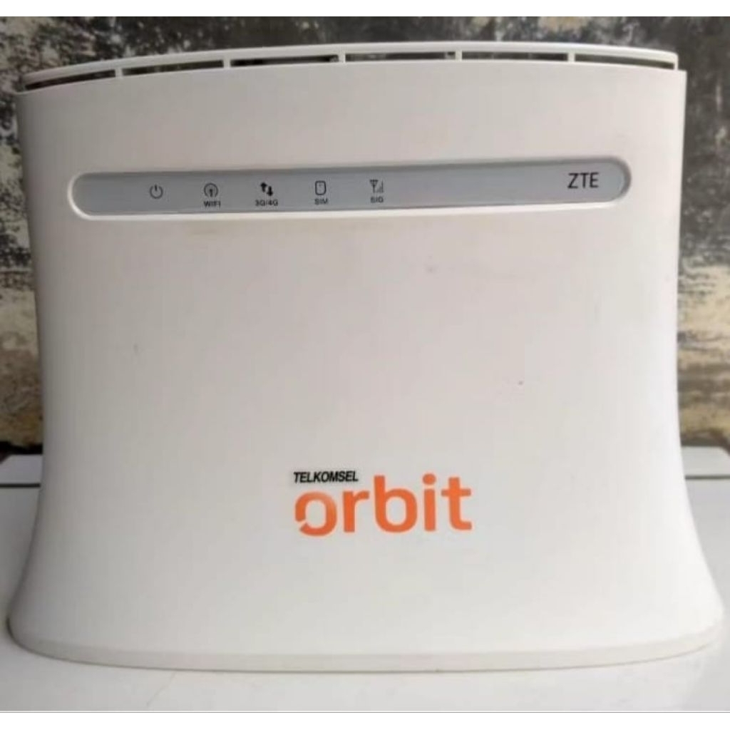 Router WiFi 4G LTE Orbit Star 3 MF283U ZTE Unlock Alloprator Band 1'3'8'40 (Unit & Adaptor)