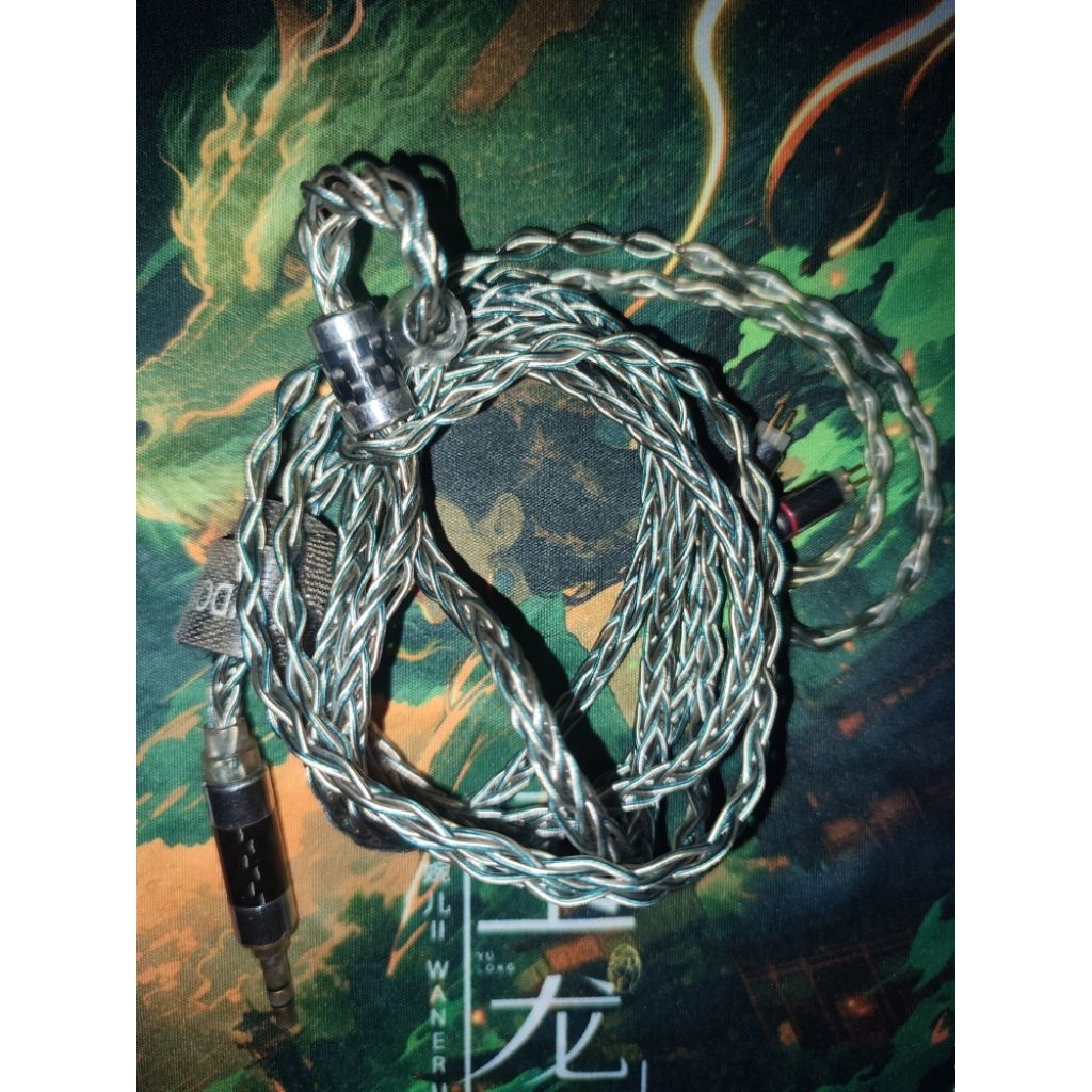 XINHS RAINBOW BLUE dual pin kabel IEM second