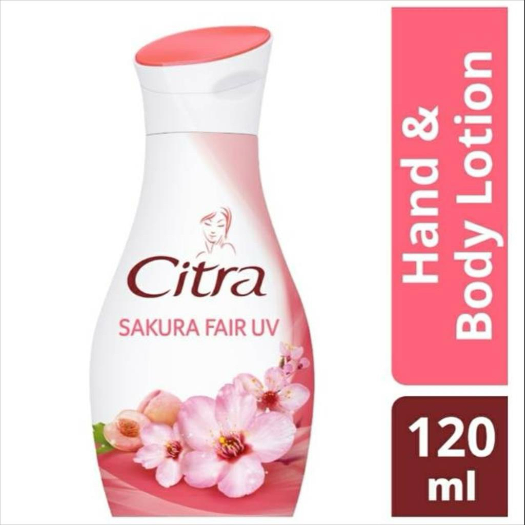 Citra Sakura Glow UV Hand&Body Lation 120ml / Melembabkan Dan Mencerahkan Kulit