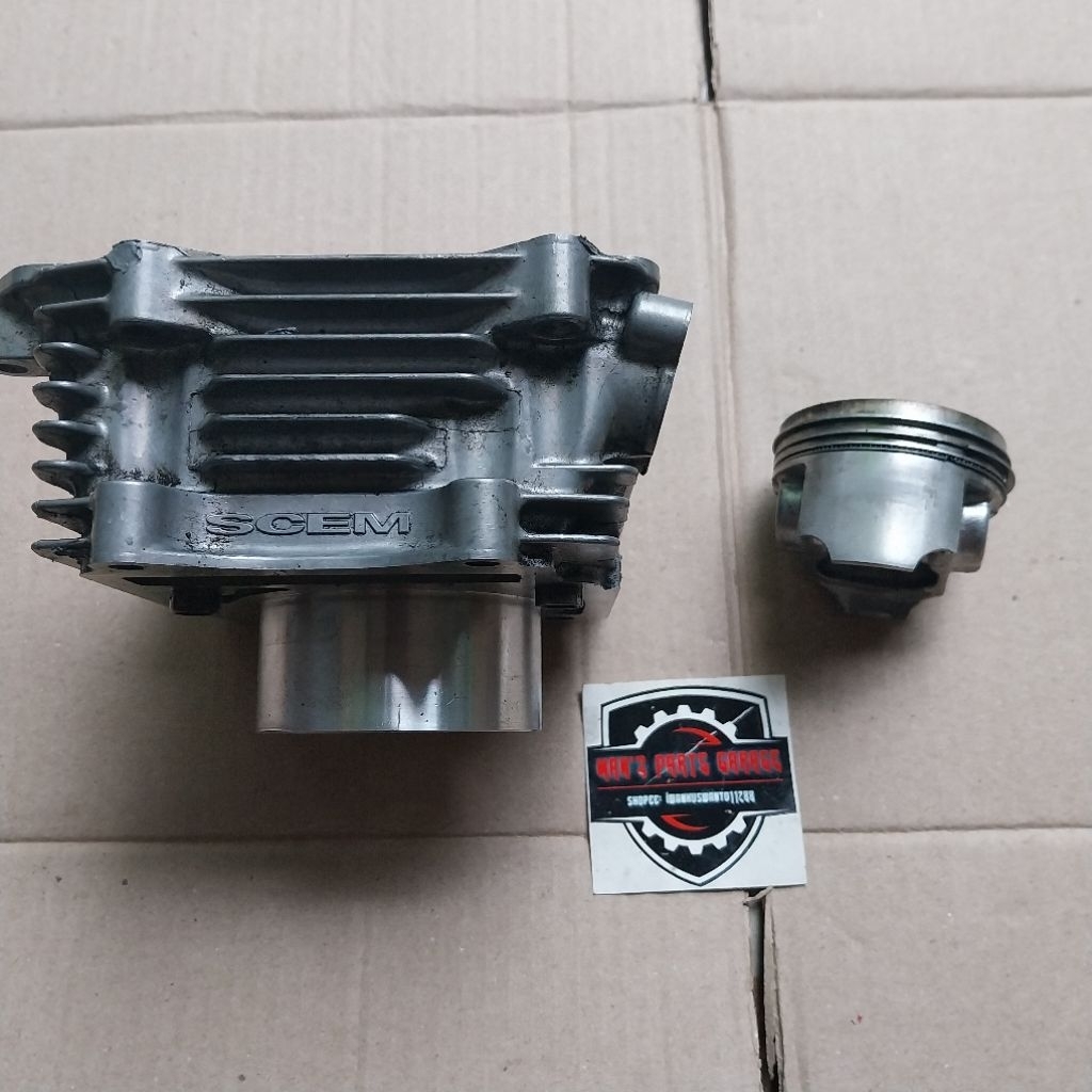 BLOK SEHER SET PISTON SATRIA FU 150 KARBURATOR CBU CKD BARONG FL ORI SGP SECOND BEKAS
