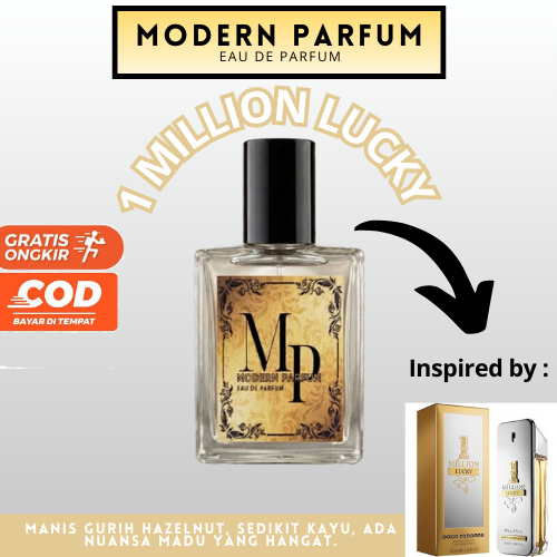 MP PARFUM Tahan Lama  Minyak Wangi Pria insipred by 1 million lucky (20ml 30ml 50ml)