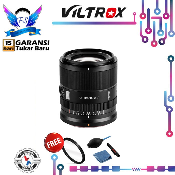 Viltrox AF 85mm F2 EVO for Nikon Z Full Frame Lensa Viltrox 85 mm f/2 Garansi Resmi