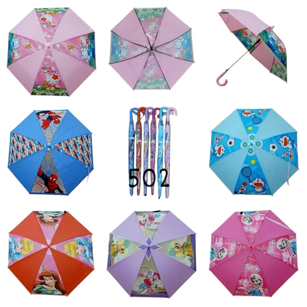 PAYUNG ANAK PVC / PAYUNG ANAK 4 SISI PVC/ ANTI UV PAYUNG ANAK MOTIF RANDOM