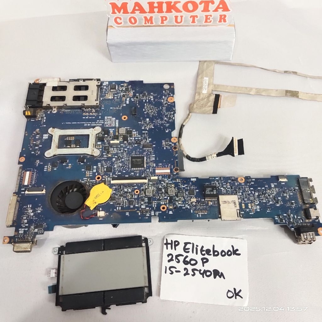 Mainboard Laptop Hp Elitebook 2560P + Procesor I5-2540M