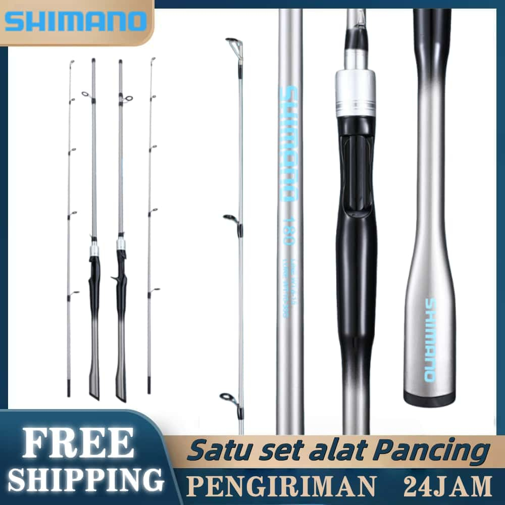 SHIMAN0 Baitcasting Rod Medium Joran Pancing Carbon Lure M Power Fishing Rod Spinning Rod Shrimp Rod