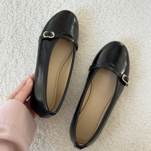 NANDA MILLANO Sepatu flat shoes sol karet anti slip korean style